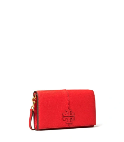 Tory Burch Mcgraw Wallet Crossbody In Red