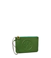 Tory Burch Perry Bombe Wristlet In Arugula