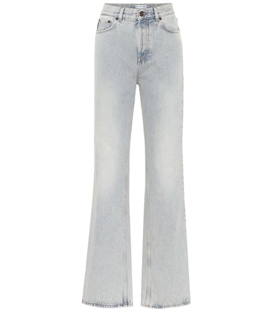 Balenciaga High-rise Bootcut Jeans In Blue