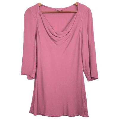 Pre-owned Ghost London Pink Viscose Top