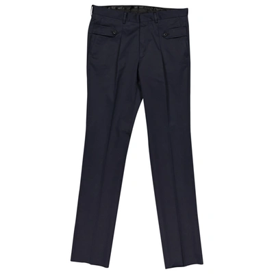 Pre-owned Givenchy Trousers In Navy