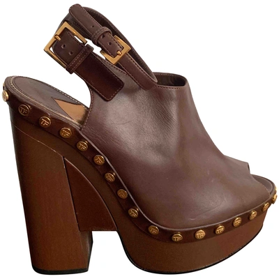 Pre-owned Tom Ford Brown Leather Heels