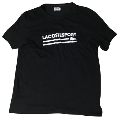 Pre-owned Lacoste Black Cotton T-shirt
