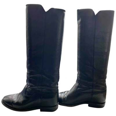 Pre-owned Isabel Marant Étoile Black Leather Boots