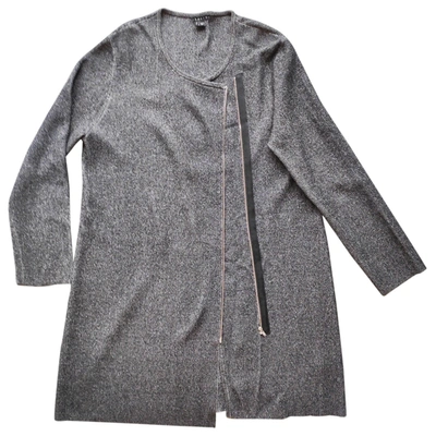 Pre-owned Theory Coat In Grey