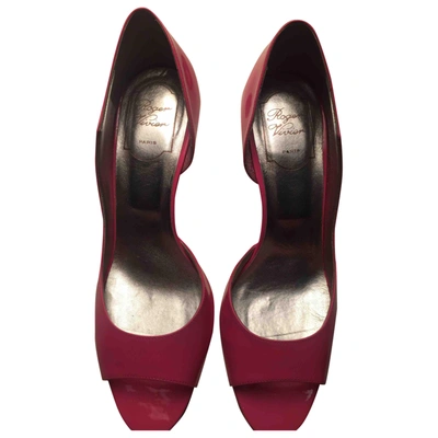Pre-owned Roger Vivier Patent Leather Heels In Pink