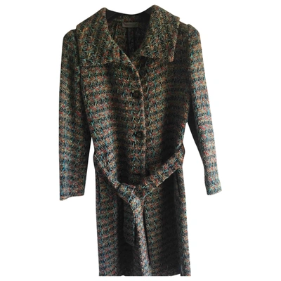 Pre-owned M Missoni Wool Coat In Multicolour