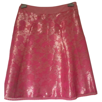 Pre-owned Marc Jacobs Silk Mini Skirt In Pink