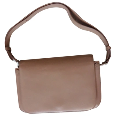 Pre-owned Valentino Garavani Leather Handbag In Neutrals