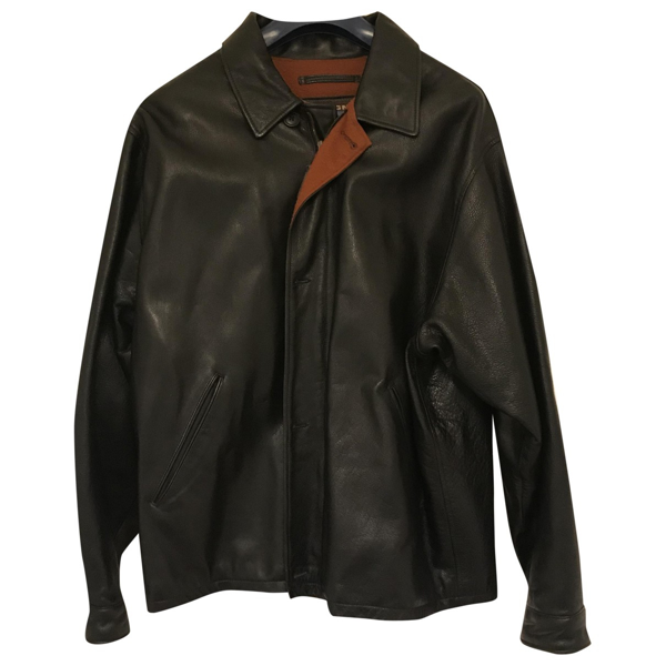 Pre-owned Chevignon Black Leather Jacket | ModeSens