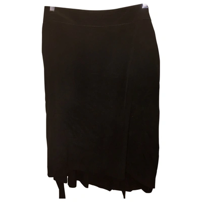 Pre-owned Philosophy Di Alberta Ferretti Silk Mid-length Skirt In Black