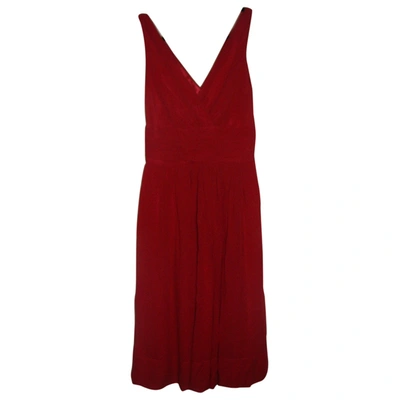 Pre-owned Temperley London Silk Mid-length Dress In Red