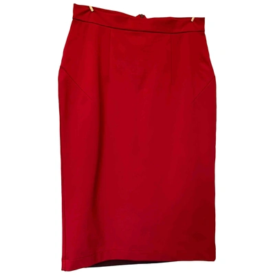 Pre-owned Erika Cavallini Skirt In Red