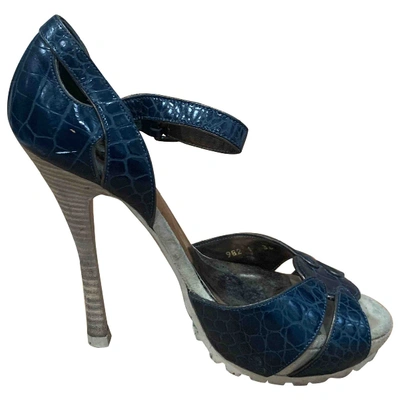 Pre-owned Barbara Bui Leather Heels In Blue
