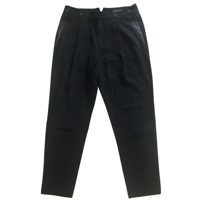 Pre-owned Rag & Bone Trousers In Black