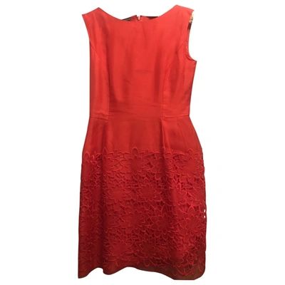 Pre-owned Alberta Ferretti Silk Dress In Red