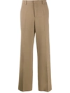 Ami Alexandre Mattiussi Wide Fit Tailored Trousers In Neutrals