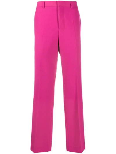 Ami Alexandre Mattiussi Wide Straight Trousers In Pink