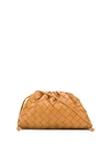 Bottega Veneta The Mini Pouch Intrecciato Bag In Brown