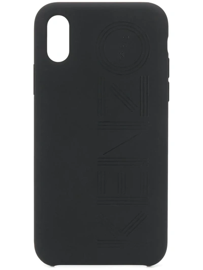 Kenzo Logo Embossed Iphone X/xs Case In Black