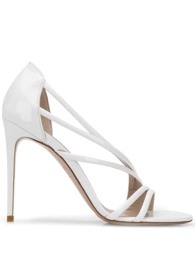 Le Silla Scarlet 105mm Strappy Sandals In White