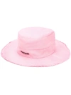 Jacquemus Le Bob Artichaut Bucket Hat In 粉色