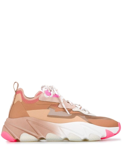 Ash Eclipse Panelled Chunky Trainers In Nude And Neutrals