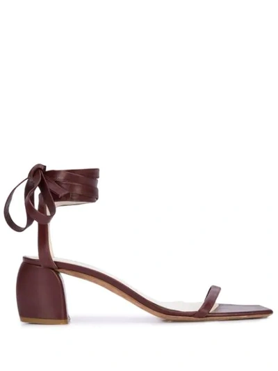 Tibi Shyah Sandals In Red