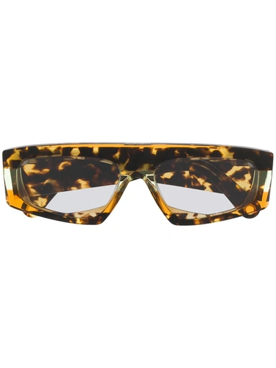 Jacquemus Yauco Tortoiseshell Sunglasses In Orange