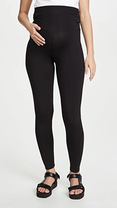 Hatch The Ultrasoft Over The Bump Maternity Leggings In Black