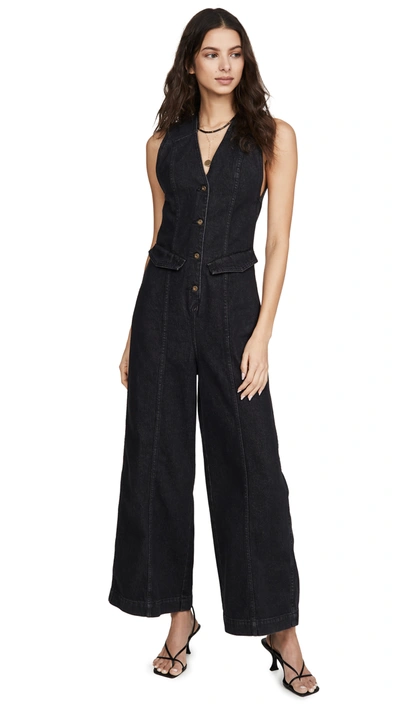 Nanushka Freya Jumpsuit In Black