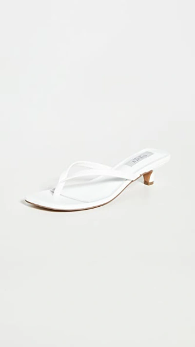 Steven Tippie Sandals In White Leather