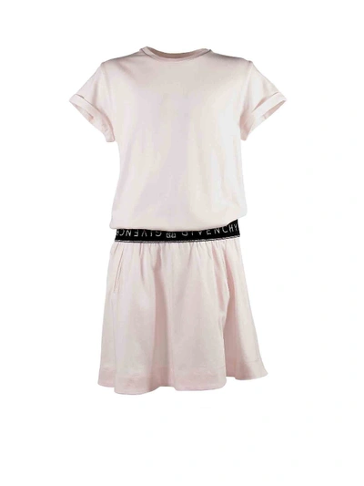 Givenchy Kids' Branded Waistband Dress In Pink