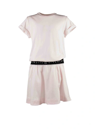 Givenchy Branded Waistband Dress In Pink In Pink