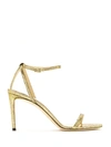 Jimmy Choo Minny 85mm Sandals In Gold