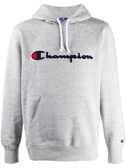 Champion hoodie, embroidered logo