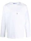 Affix Radio Long Sleeve Graphic Tee In White