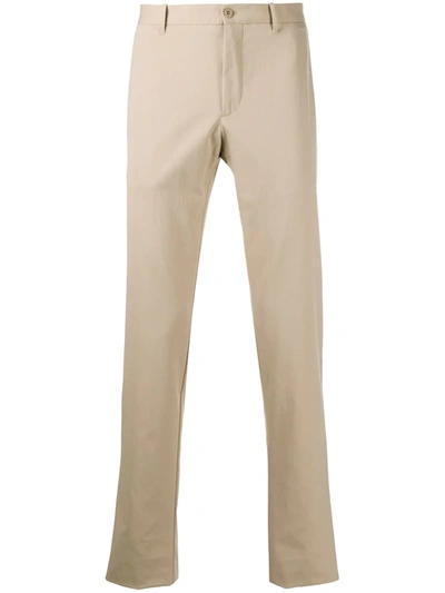 Incotex Stretch Fit Mid-rise Chinos In Neutrals