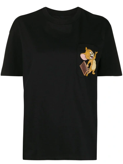 Etro X Tom And Jerry Printed Chest Pocket T-shirt In Black