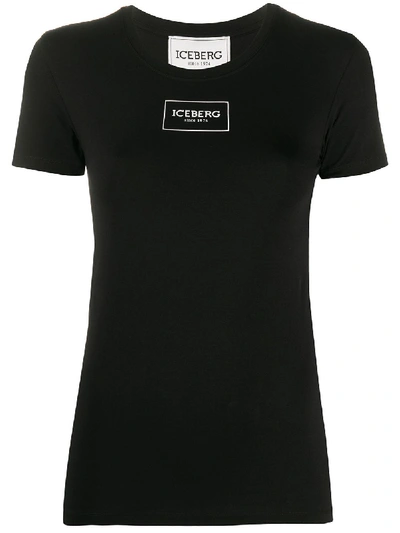 Iceberg T-shirt Mit Logo-print In Black