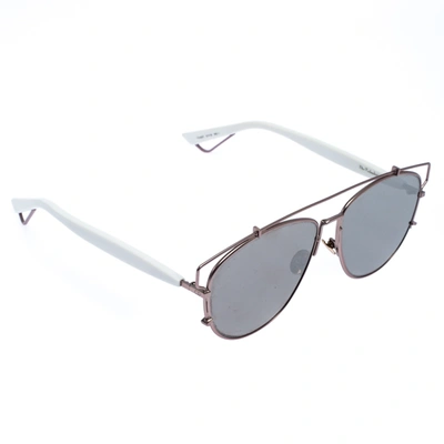 Pre-owned Dior Technologic Aviator Sunglasses In Silver