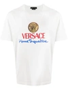 Versace Home Signature Logo Print T-shirt In White