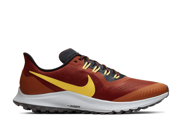 nike air zoom pegasus 36 orange Pre-owned Air Zoom Pegasus 36 Trail Rugged Orange In Rugged Orange/desert Orange-grey Fog-speed Yellow