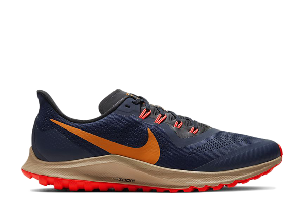 Pre-owned Air Zoom Pegasus 36 Trail Obsidian In Obsidian/black-laser Crimson-magma Orange Pre-owned Air Zoom Pegasus 36 Trail Obsidian In Obsidian/black-laser Crimson-magma Orange