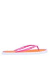 Emporio Armani Toe Strap Sandals In Pink