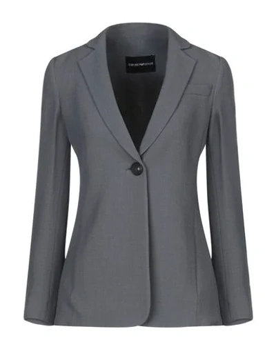 Emporio Armani Suit Jackets In Grey