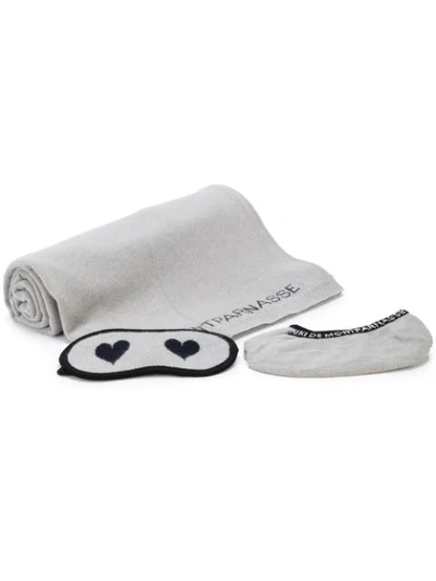 Kiki De Montparnasse Cashmere Travel Set In Grey
