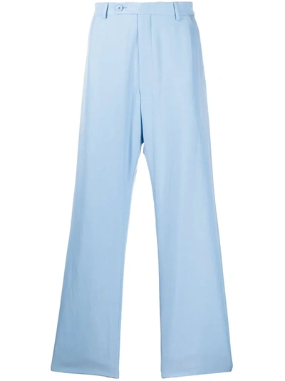 Martine Rose Straight Tailored Trousers In Blue