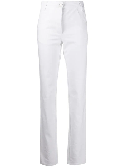 Courrèges High-rise Slim Fit Jeans In White