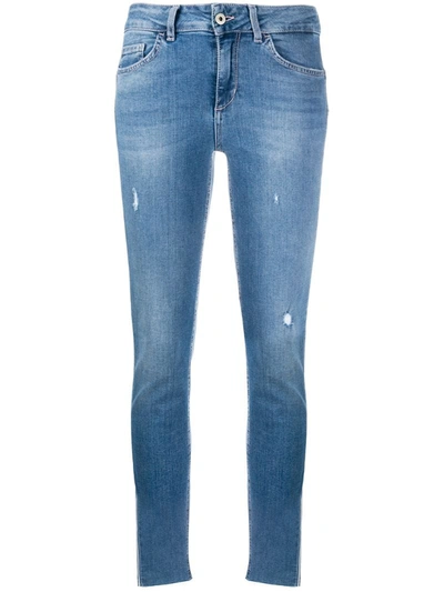 Liu •jo Mid Rise Slim Fit Jeans In Blue